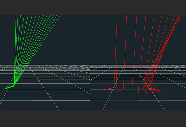 wireframe image of footplanting