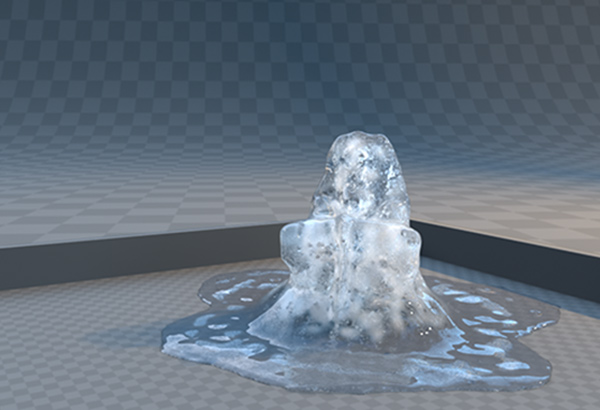 melting ice figure